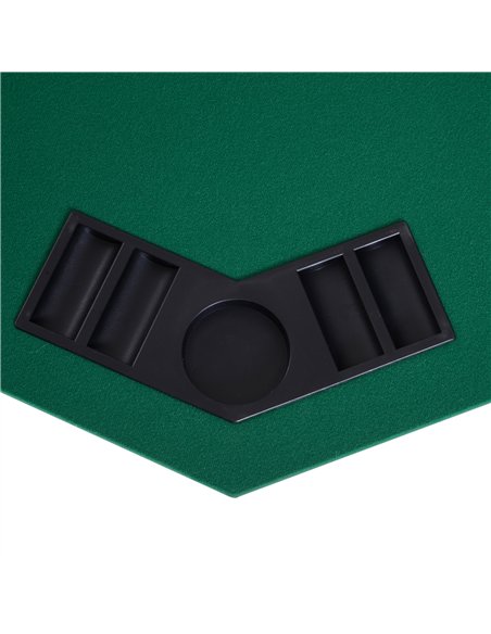 HOMCOM 48" Foldable Poker Table Top 8 Players Green B8-0001 - pic 133226 | FastDaddyshop
