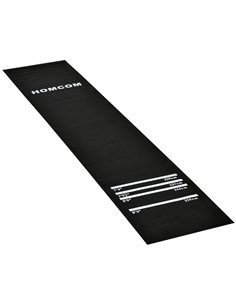 HOMCOM Professional Darts Mat 4 Distances Black B8-0005