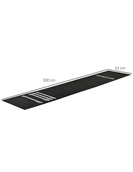 HOMCOM Professional Darts Mat 4 Distances Black B8-0005 - pic 133240 | FastDaddyshop