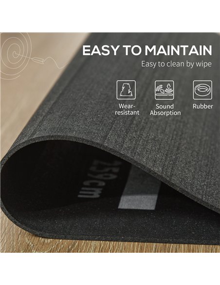 HOMCOM Professional Darts Mat 4 Distances Black B8-0005 - pic 133244 | FastDaddyshop