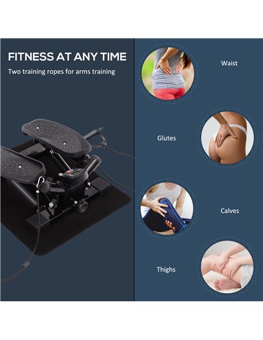 HOMCOM Mini Stepper with Resistance...