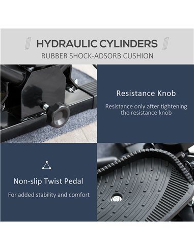 HOMCOM Mini Stepper with Resistance...