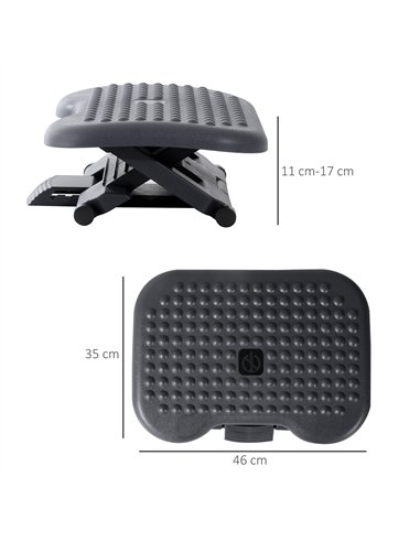 HOMCOM Ergonomic Footrest with...