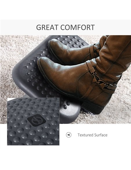 HOMCOM Ergonomic Footrest with Adjustable Height & Angle 922-002 Charcoal Grey - pic 133260 | FastDaddyshop
