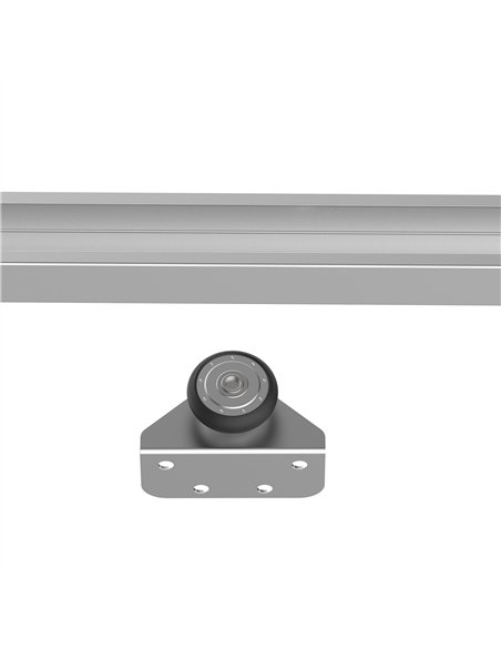 HOMCOM 6FT Sliding Barn Door Track Kit Silver B81-001 - pic 133273 | FastDaddyshop