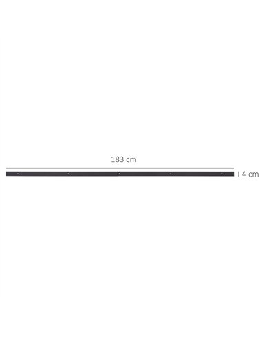 HOMCOM 6ft Sliding Barn Door Track...