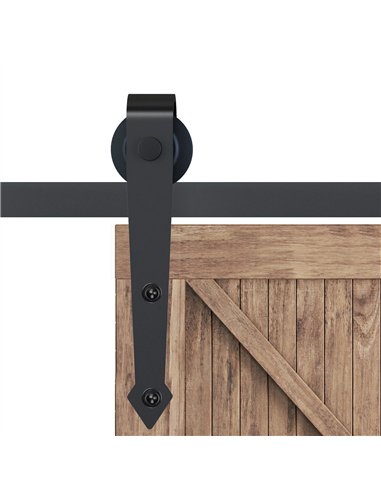 HOMCOM 6.6FT Antique Style Sliding...