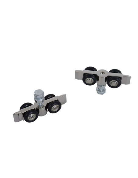 HOMCOM 6.5FT Sliding Barn Door Track Kit Aluminium Brown B81-006 - pic 133299 | FastDaddyshop
