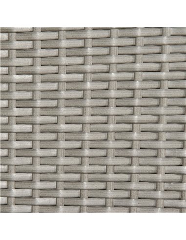 Outsunny 5 Pieces PE Rattan Sets with Cushion, Armchairs, Footrest, Glass Top Table, Grey