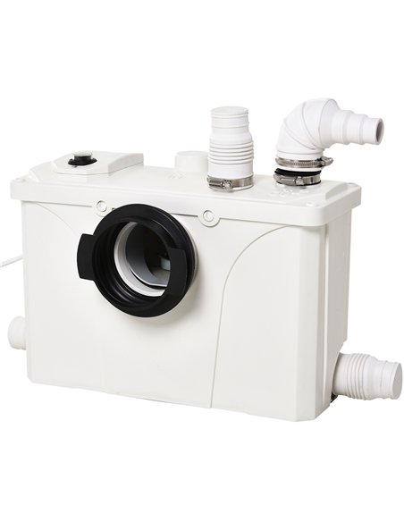 Homcom 700W Macerator Pump with 4 Inlets, White B50-006 - pic 133310 | FastDaddyshop