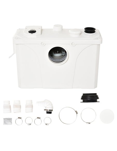 Homcom 700W Macerator Pump with 4 Inlets, White B50-006 - pic 133316 | FastDaddyshop