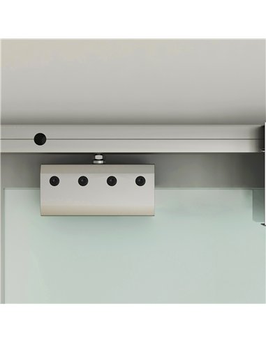 HOMCOM 90cm Sliding Glass Door Kit,...