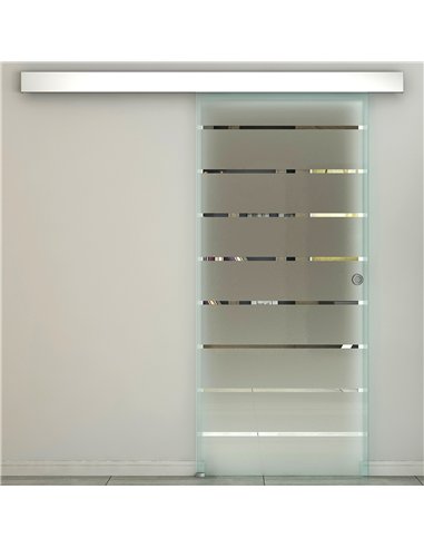 HOMCOM 90cm Sliding Glass Door Kit,...