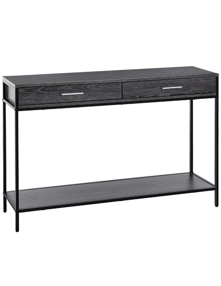 HOMCOM Industrial Console Table with Drawers, Grey - 837-026GY - pic 133355 | FastDaddyshop