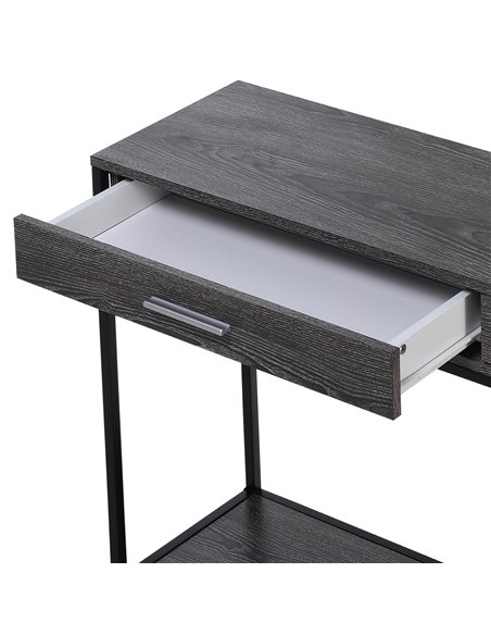 HOMCOM Industrial Console Table with Drawers, Grey - 837-026GY - pic 133362 | FastDaddyshop