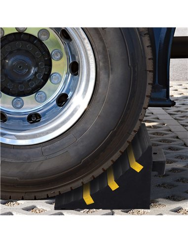 HOMCOM Heavy Duty Rubber Wheel Chocks...