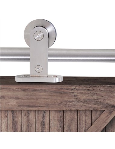 HOMCOM Stainless Steel Sliding Door...