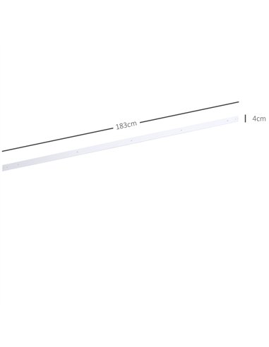 HOMCOM 6FT Rustic Sliding Barn Door...