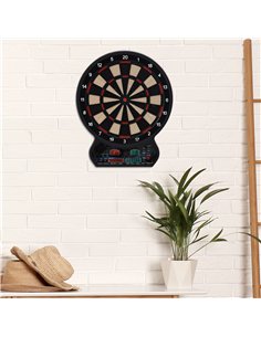HOMCOM Electronic Hanging Dartboard LED Score Set... 2