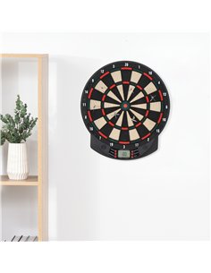 HOMCOM LCD Electronic Dartboard Set 26 Games Black/Deep... 2