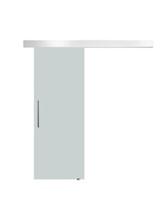 HOMCOM 90cm Frosted Glass Sliding Door Kit E7-0001