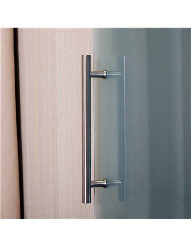 HOMCOM 90cm Frosted Glass Sliding...