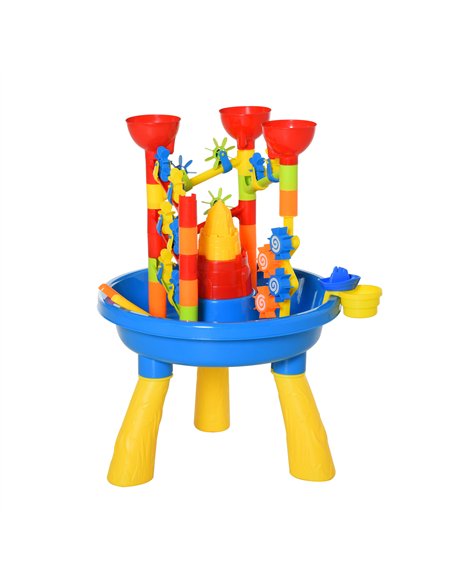 HOMCOM Sand & Water Playset with Accessories, Multicoloured, 343-037 - pic 133454 | FastDaddyshop