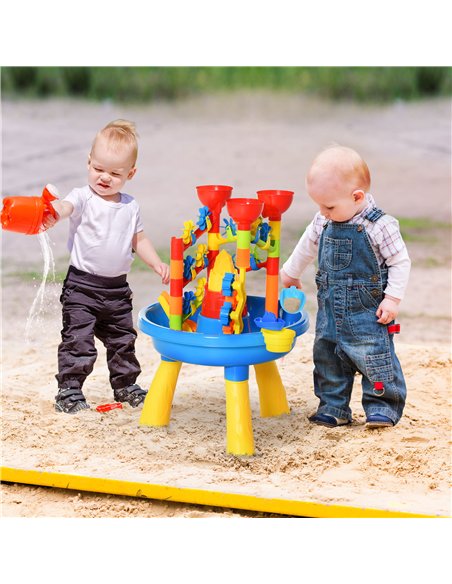 HOMCOM Sand & Water Playset with Accessories, Multicoloured, 343-037 - pic 133455 | FastDaddyshop