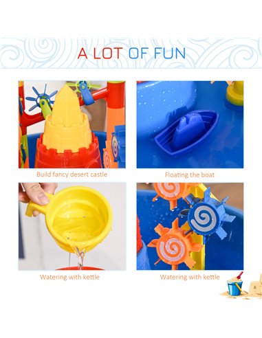 HOMCOM Sand & Water Playset with...