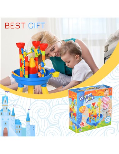 HOMCOM Sand & Water Playset with...