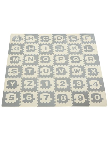 HOMCOM 36Pcs Foldable Baby Foam Play Mat Grey White 431-064 - pic 133463 | FastDaddyshop