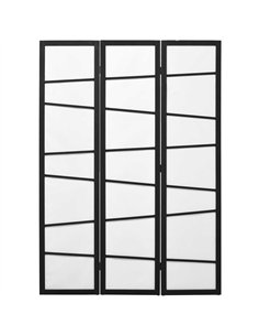 HOMCOM Wooden Folding Privacy Screen, 3 Panel Room...
