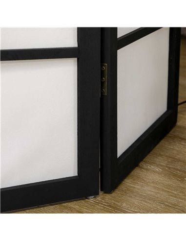HOMCOM Wooden Folding Privacy Screen,...