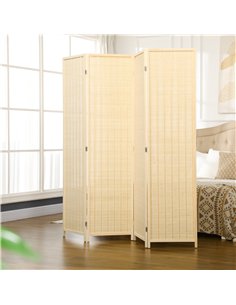 HOMCOM Natural 4 Panel Folding Room Divider Screen... 2
