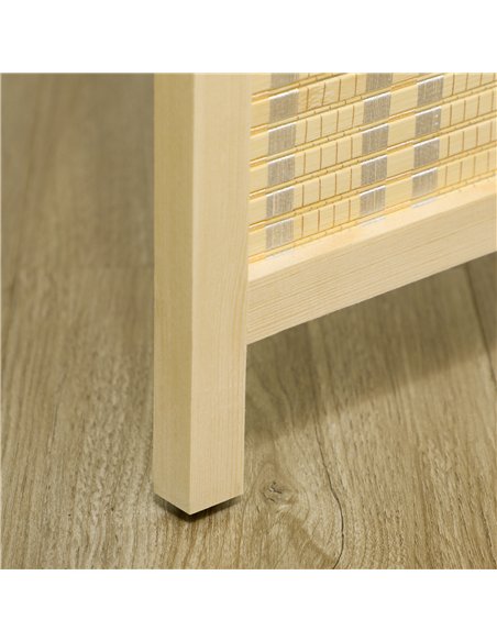 HOMCOM Natural 4 Panel Folding Room Divider Screen 830-700V00ND - pic 133523 | FastDaddyshop