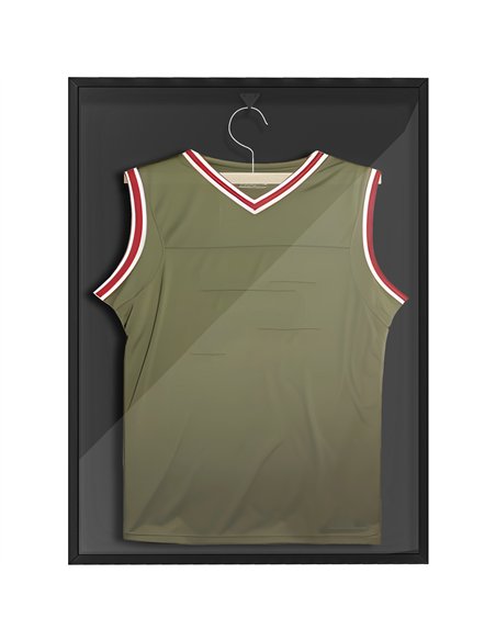 HOMCOM 60 x 80cm Sports Jersey Display Frame - Black AC0-005V80BK - pic 133535 | FastDaddyshop