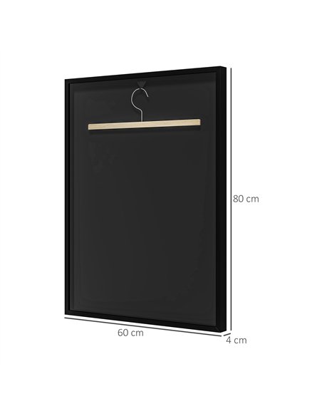 HOMCOM 60 x 80cm Sports Jersey Display Frame - Black AC0-005V80BK - pic 133537 | FastDaddyshop