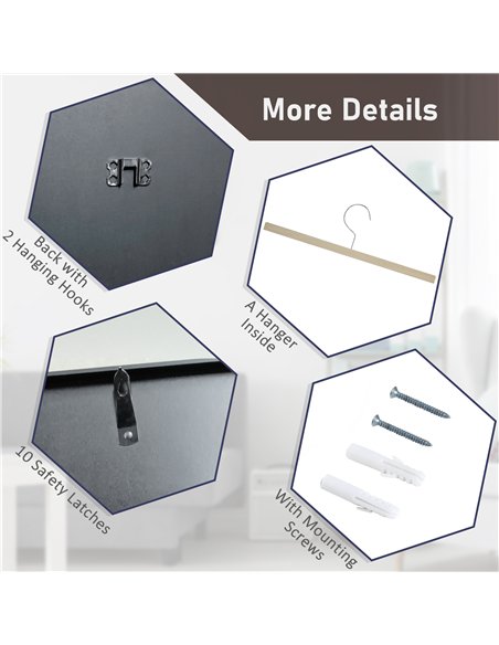 HOMCOM 60 x 80cm Sports Jersey Display Frame - Black AC0-005V80BK - pic 133540 | FastDaddyshop