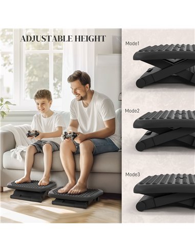 HOMCOM Ergonomic Adjustable Footrest...