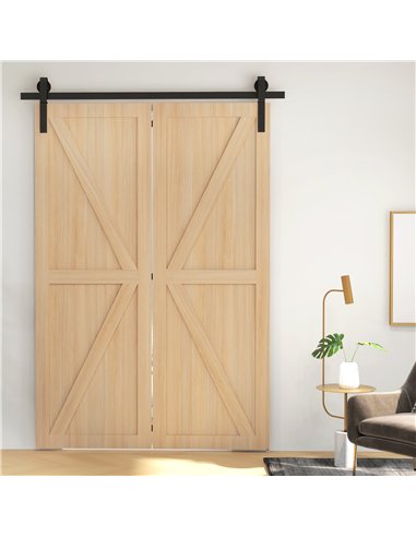 HOMCOM 5ft Bi-Fold Sliding Door Kit...