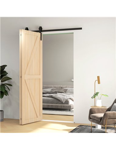 HOMCOM 5ft Bi-Fold Sliding Door Kit...