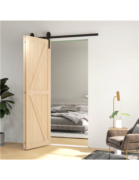 HOMCOM 5ft Bi-Fold Sliding Door Kit B81-038V01BK - Black - pic 133603 | FastDaddyshop