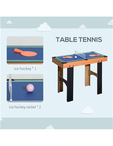 HOMCOM 4 in 1 Multi Games Table Set...