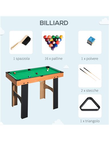 HOMCOM 4 in 1 Multi Games Table Set...