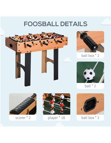 HOMCOM 4 in 1 Multi Games Table Set...