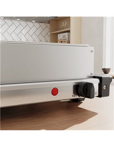 HOMCOM 4.5L Stainless Steel Electric Buffet Server, with 3x Trays and Lids