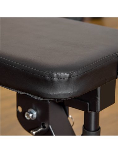 HOMCOM Adjustable Weight Bench Foldable Bench Press, with Barbell Rack, Black