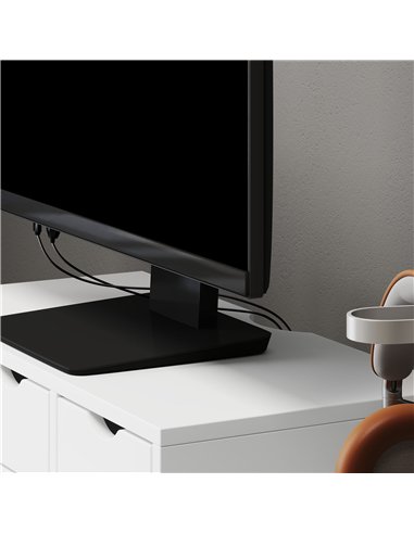 HOMCOM Monitor Stand Riser with 3 Drawers, Monitor Riser for Laptop, Computer, PC, Small Printer, 51 x 24 x 13cm, White