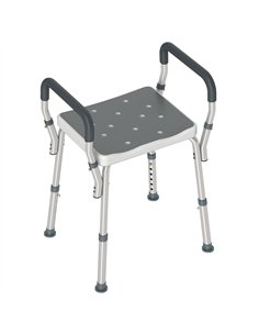 HOMCOM 57-69cm Aluminium Frame Bath Seat