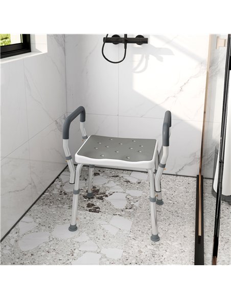HOMCOM 57-69cm Aluminium Frame Bath Seat - pic 133858 | FastDaddyshop